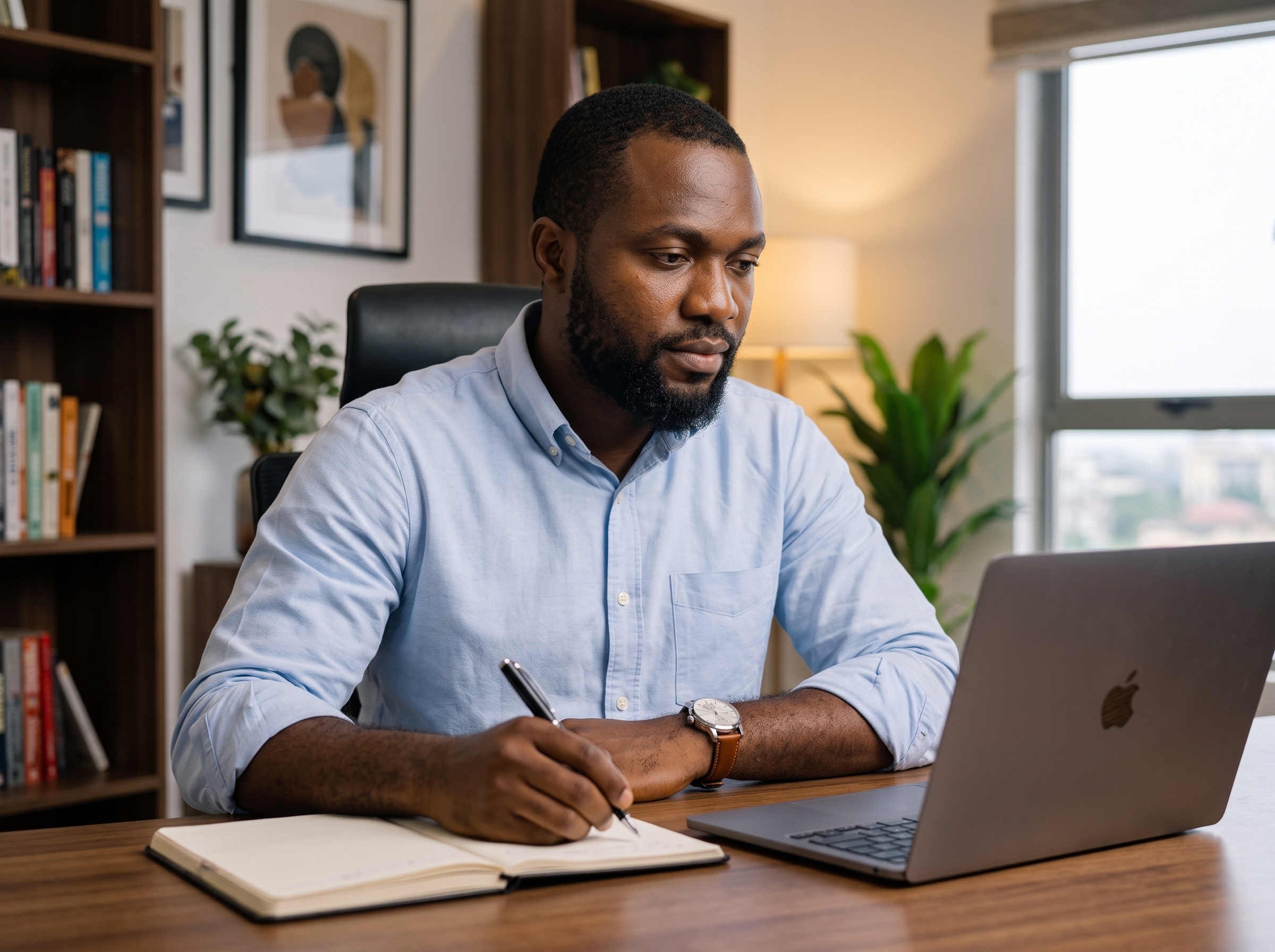 Kolawole - casual personal photo, working style=
